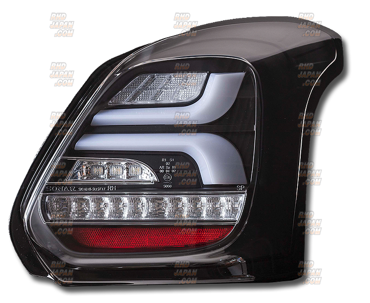 Valenti Jewel LED Tail Lamp Revo Set Clear Lens / Black - Swift